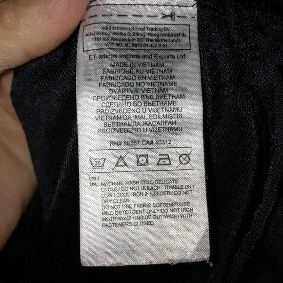 adidas Mens Medium Black Full Zip Front Pockets Track Jacket Activewear Size M - Picture 10 of 11